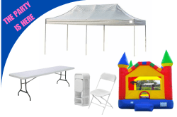The Party Is Here Bounce House Package