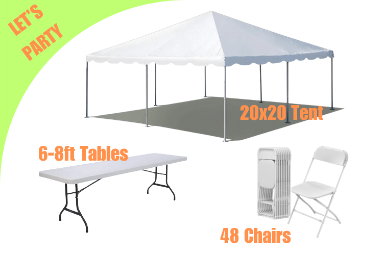 Let's Party Frame Tent Package